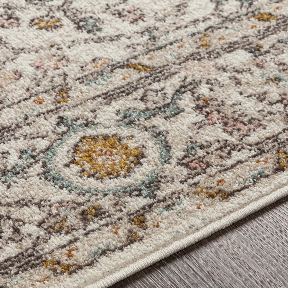 Tapis vintage oriental rose/blanc 200x275 — vue 4