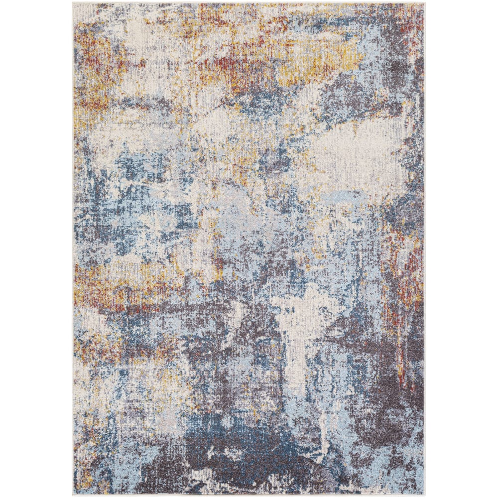 Abstrakt Moderner Teppich Mehrfarbig/Blau 200x275 - Maisons Du