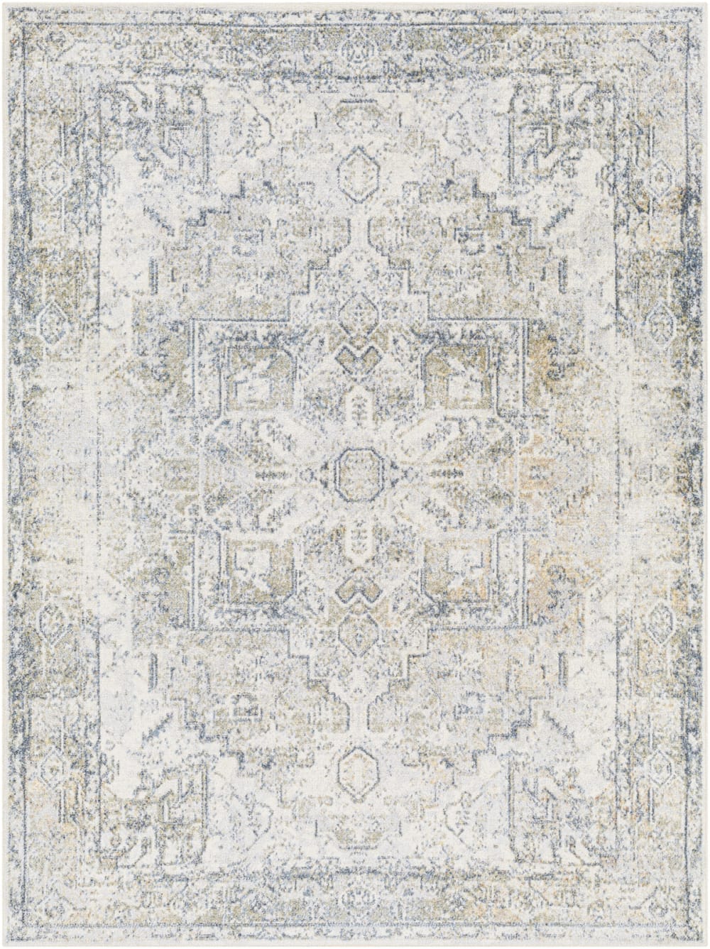 Tappeto vintage lavabile grigio/blu 160x213 - Livabliss