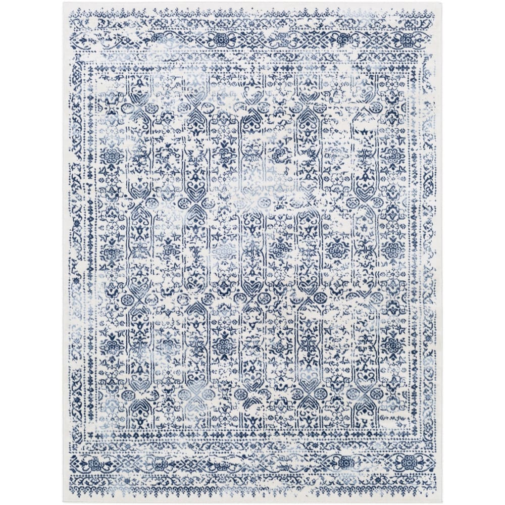 Alfombra vintage oriental azul/blanco 160x215 - Maisons du Monde