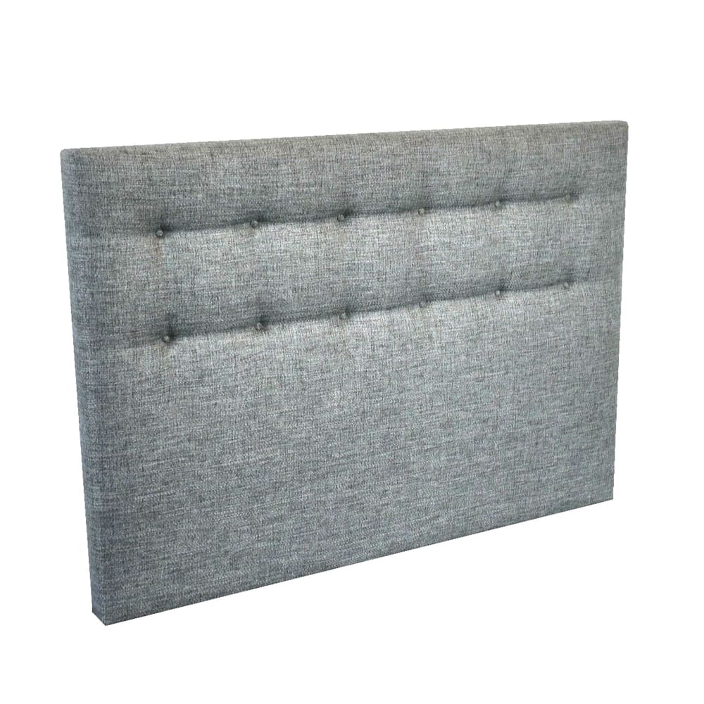 Tete de lit capitonnee - gris souris