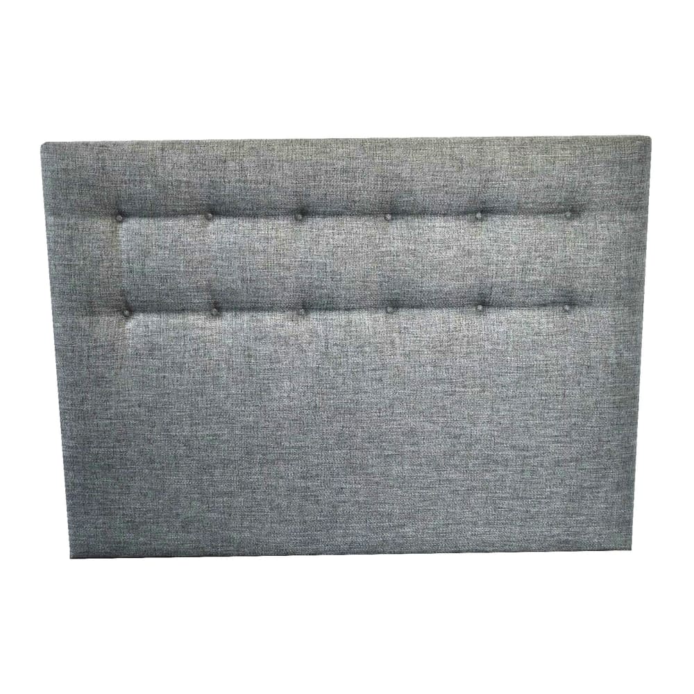 Tete de lit capitonnee crepuscule gris souris 180x115cm