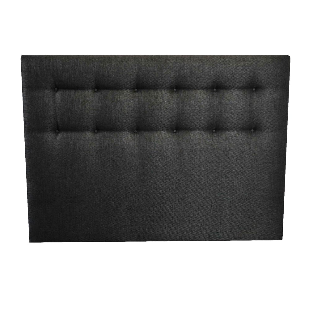 Tete de lit capitonnee crepuscule anthracite 140x115cm