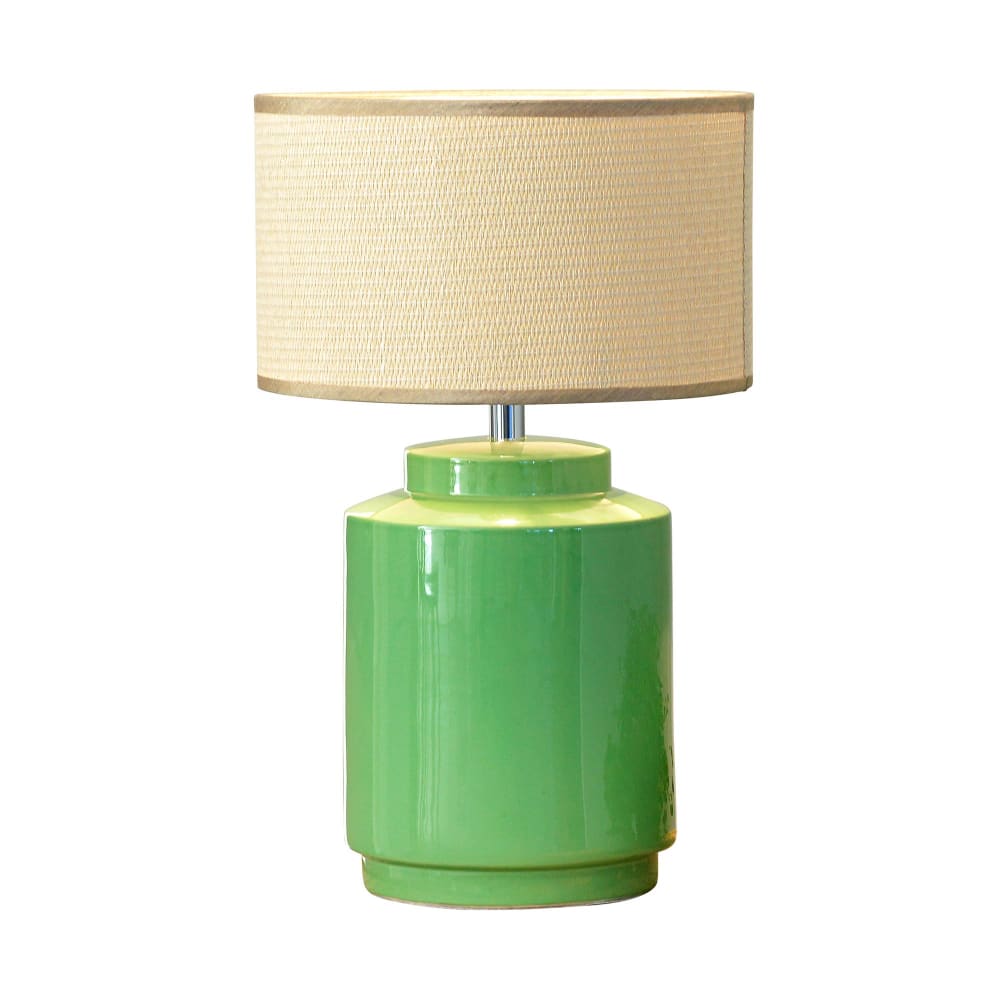 Lampe à poser d'intérieur en céramique vert