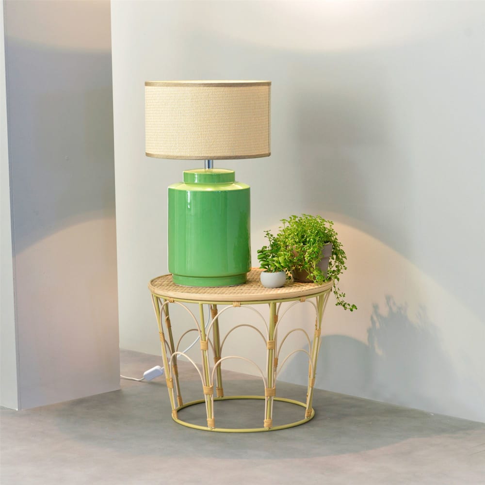 Lampe à poser d'intérieur en céramique vert — vue 3