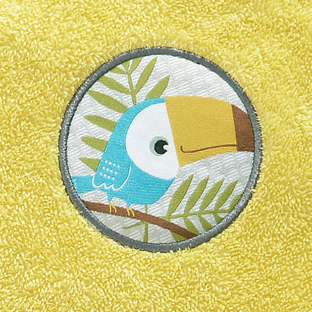 Drap de bain en coton jaune mimosa 70x130cm