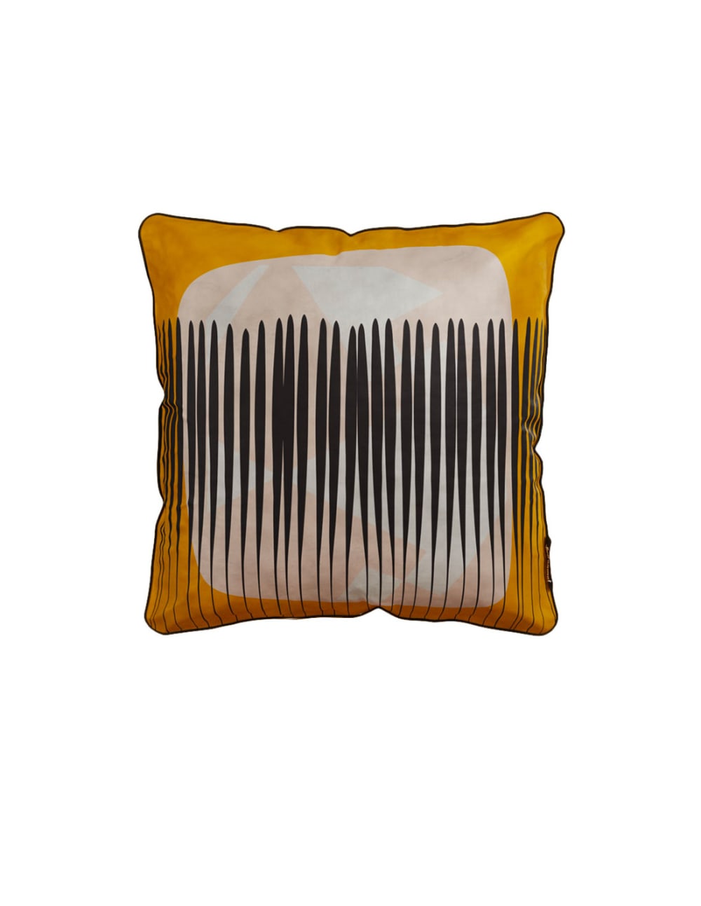 Coussin garni en velours imprimé Abstrait