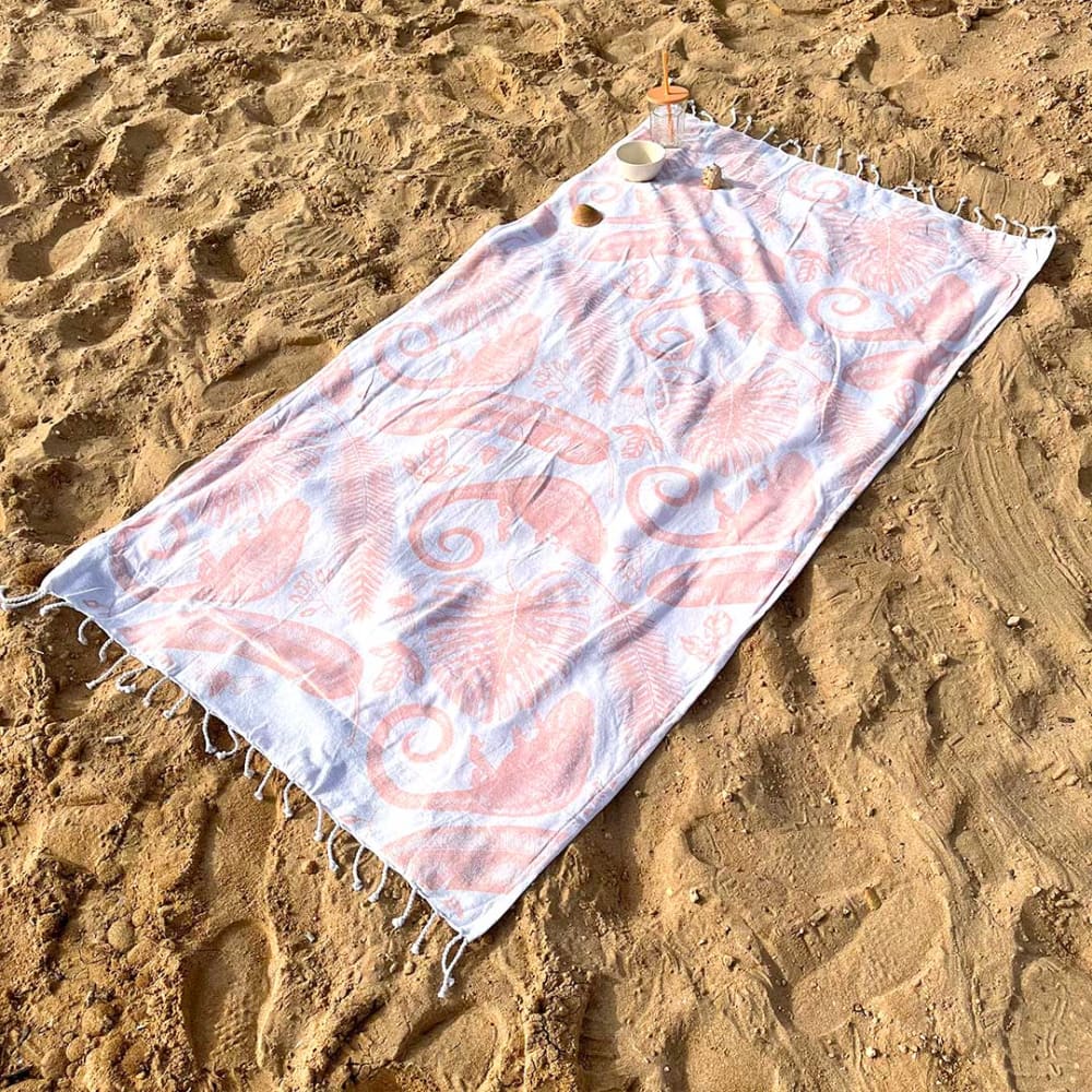 Pareo toalla de playa SELVA 90x170 cm 107 - ROSA - Maisons du Monde