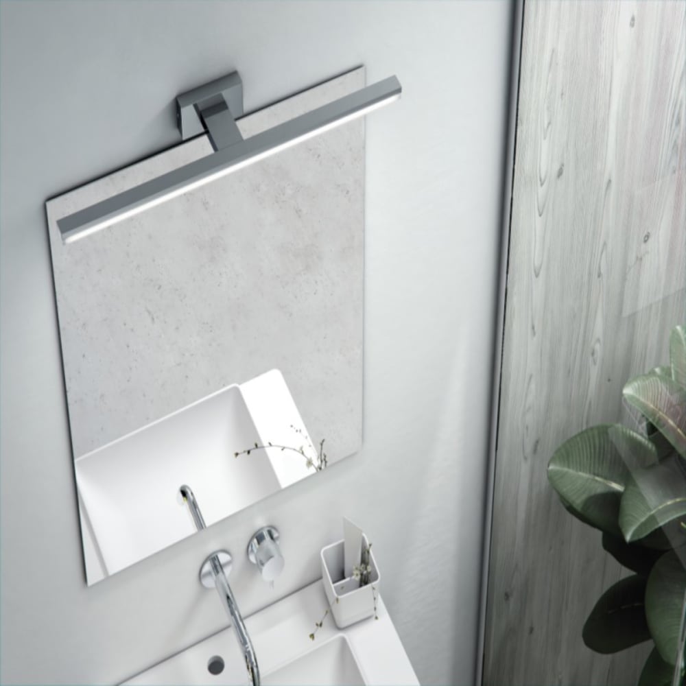 Grande applique salle de bain métal chrome - Maisons du Monde