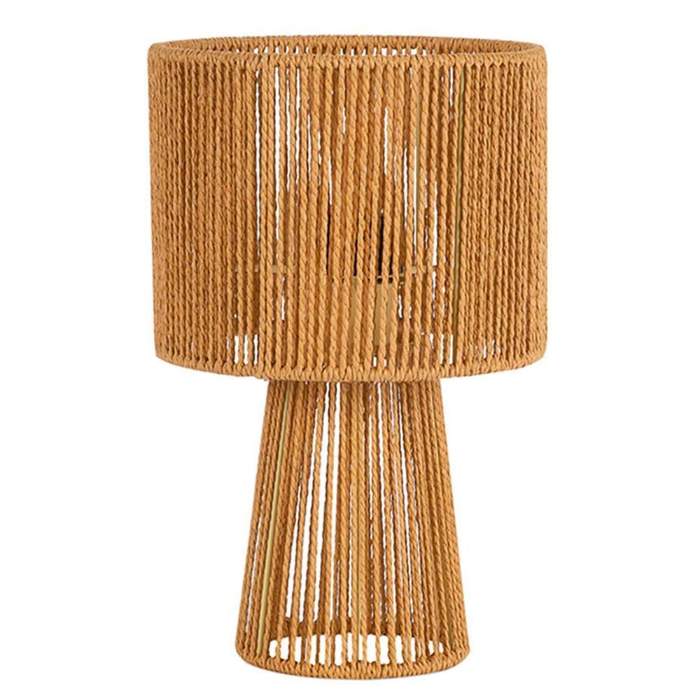 Wadiga Lampe à poser corde 20x20x32cm Marron
