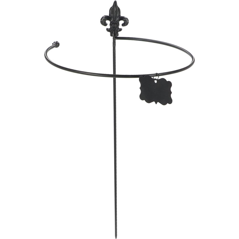 Tuteur à plantes rond en acier fleurs de lys (lot de 2) - Maisons du Monde