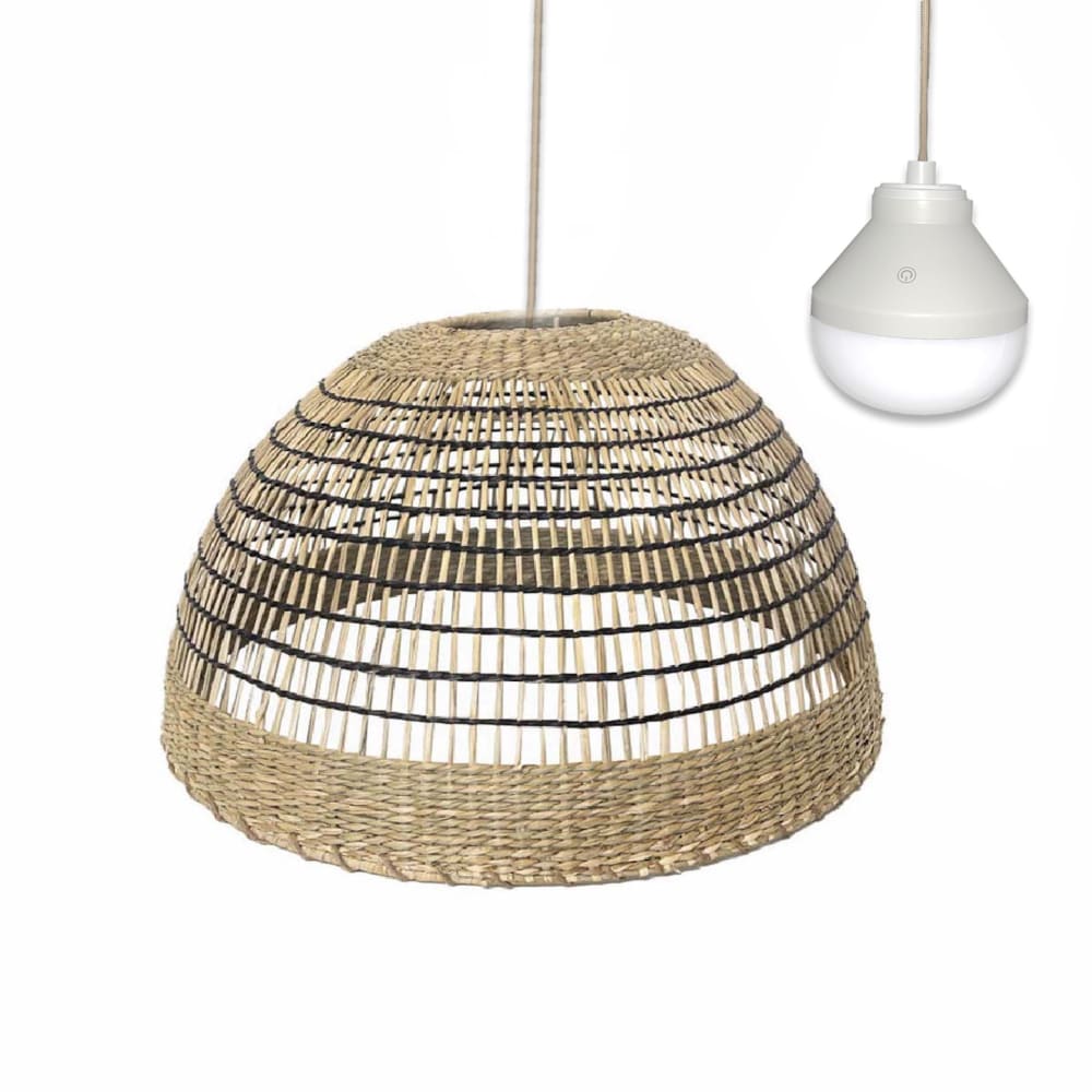 Suspension sans fil Herbe marine Beige d38cm