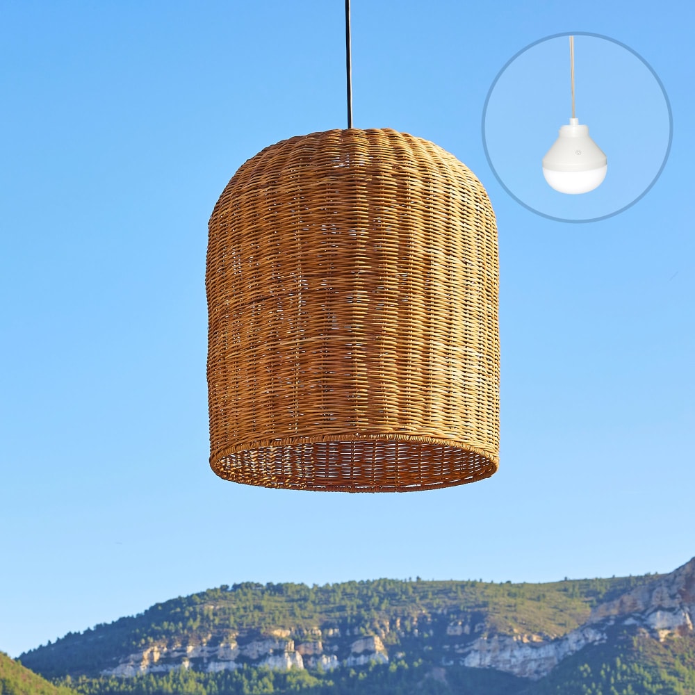 Suspensión inalámbrica beige h45cm
