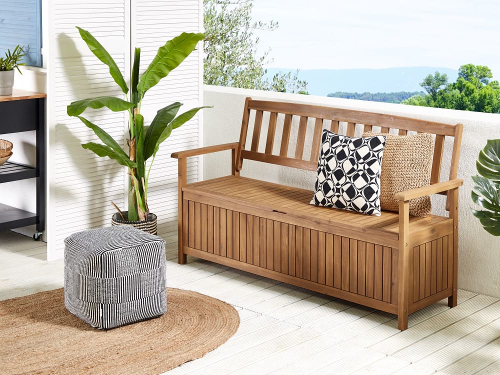 Gartenbank 3 Personen aus Akazienholz, braun - Maisons Du Monde