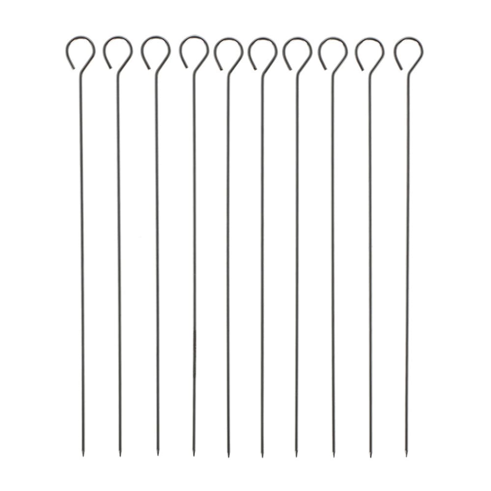 Lot 10 pics brochette inox acier