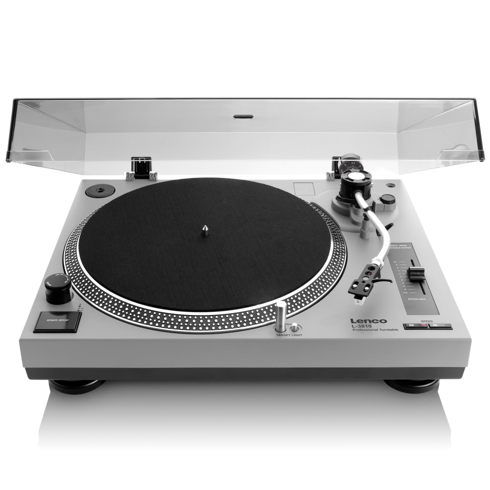 Lenco Platine à entraînement direct Gris Aluminium