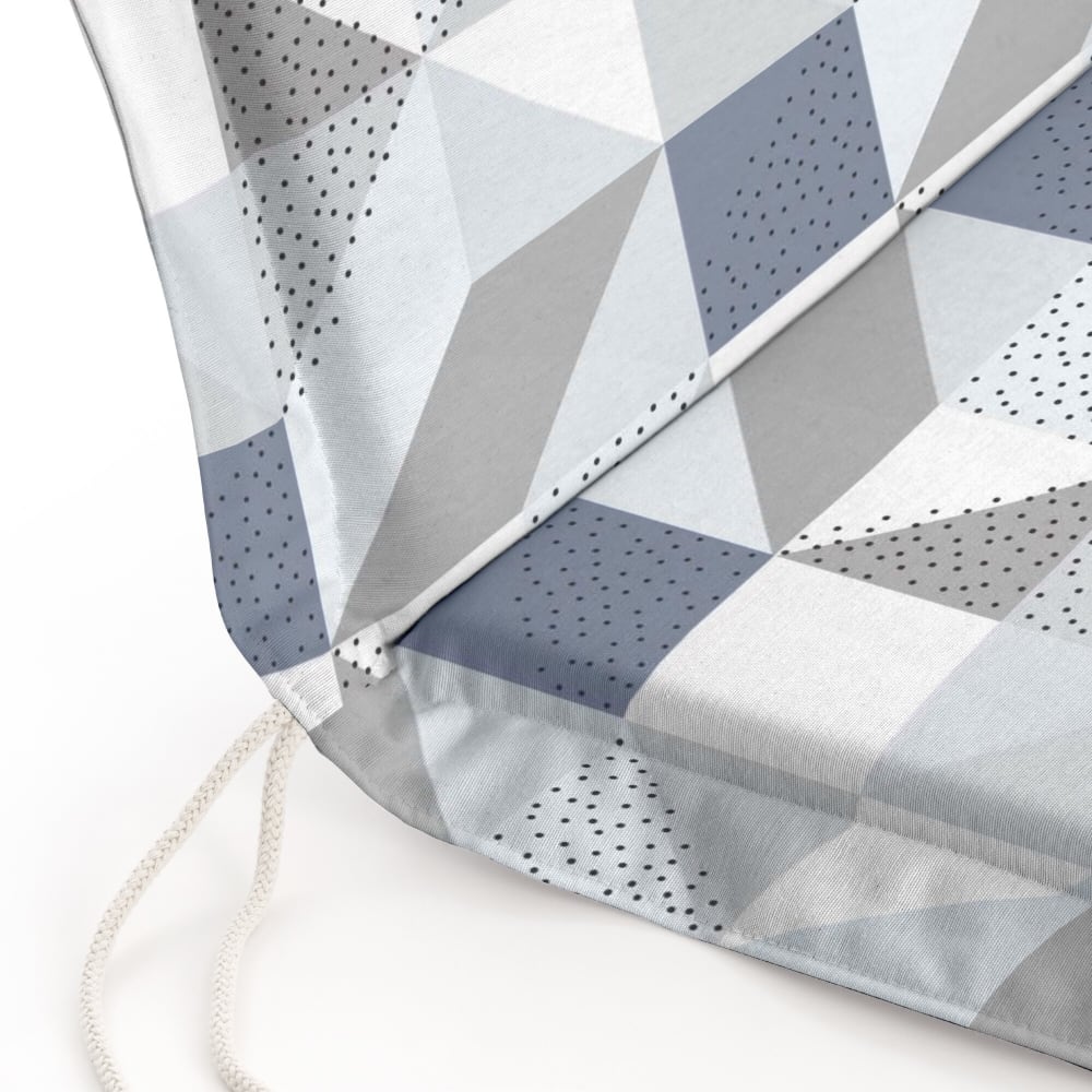 Coussin pour chaise de jardin en coton géométrique multicolores - Maisons du Monde