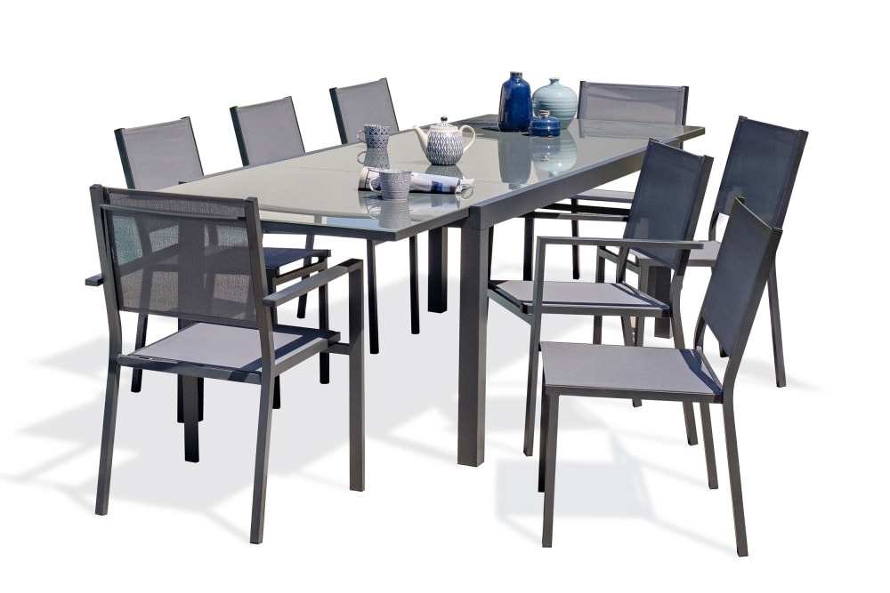 Ensemble repas 8 à 12 - plateau verre