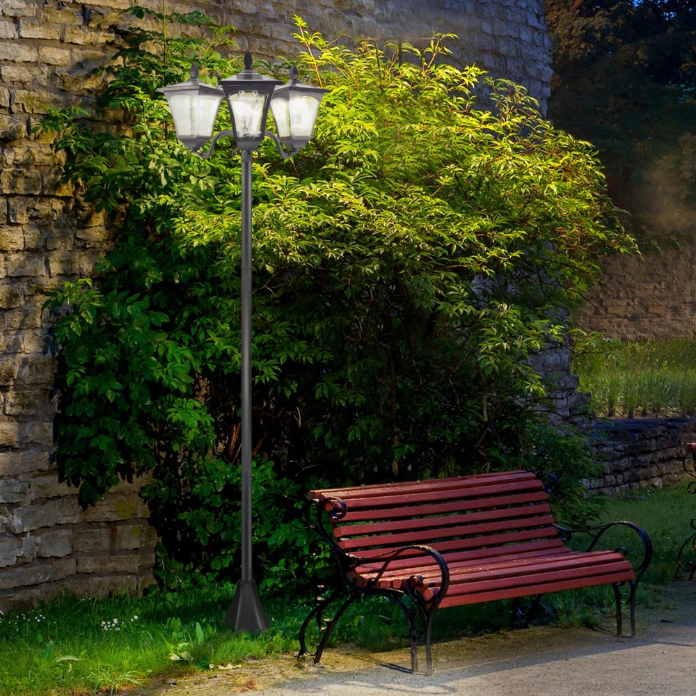 Farol de jardín 51.5x47x182.5 cm negro - Maisons du Monde