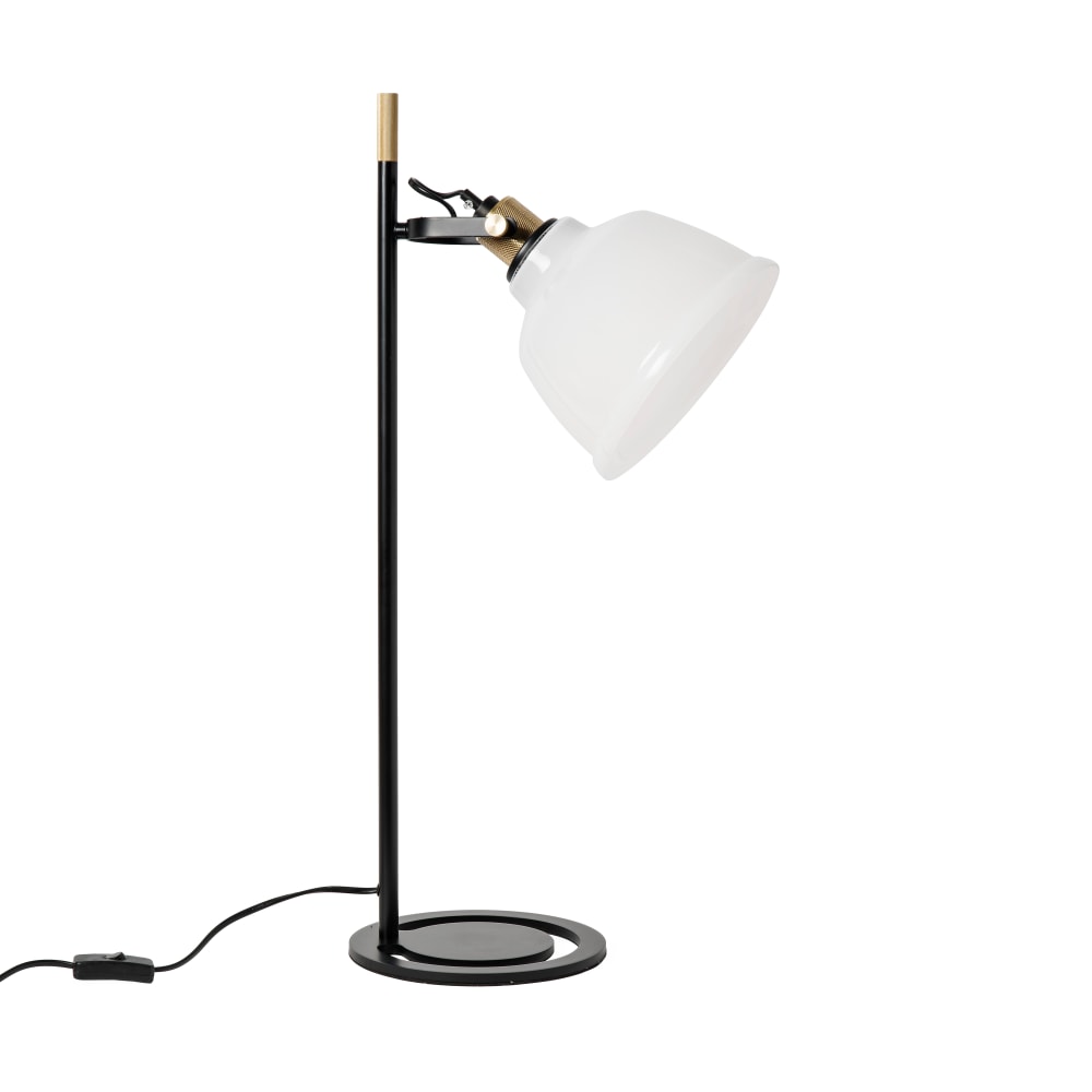 Lampe de table 1xE27 verre blanc — vue 4