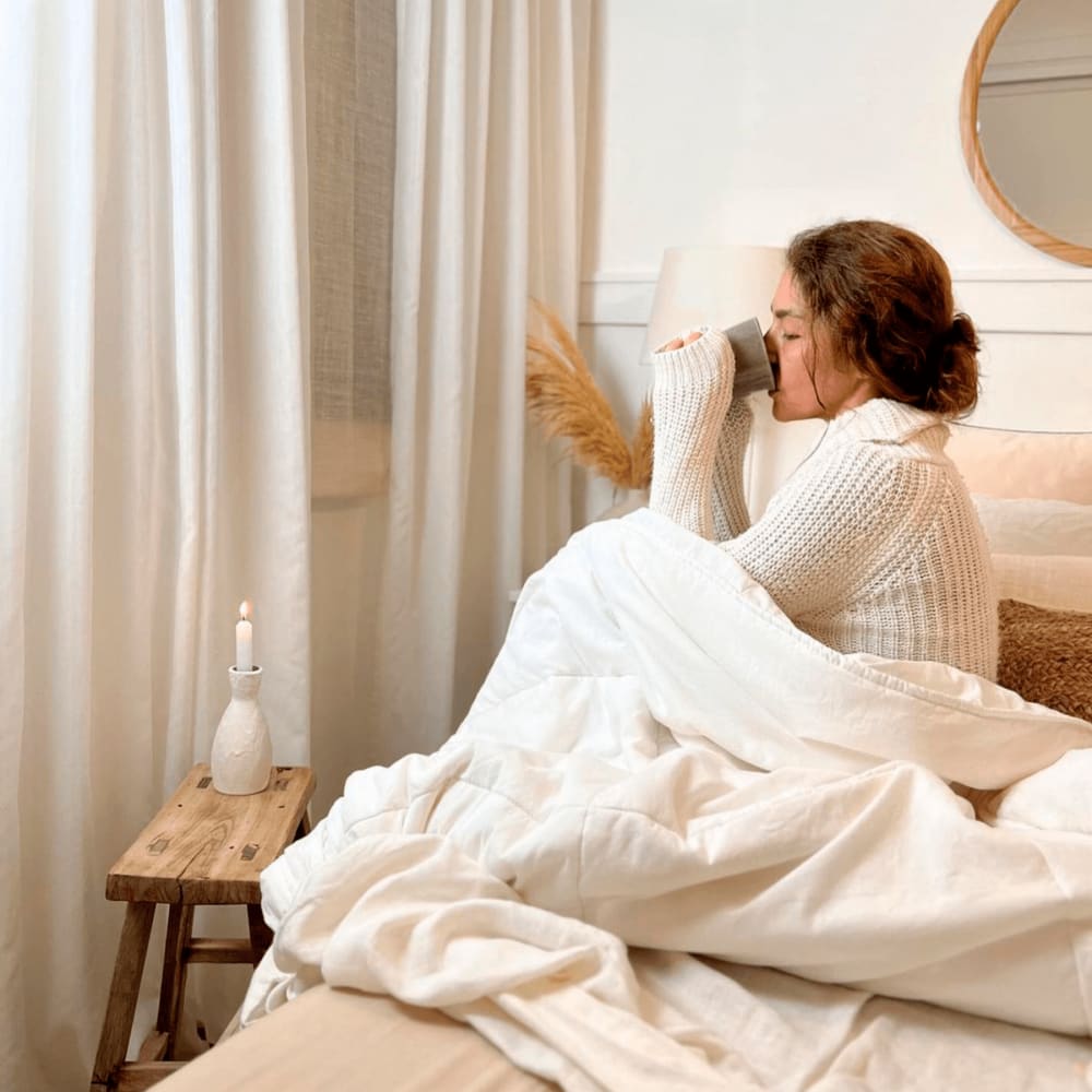 Edredón nórdico de bambú 400 g, cama 150 cm (240x220 cm) - Maisons du Monde