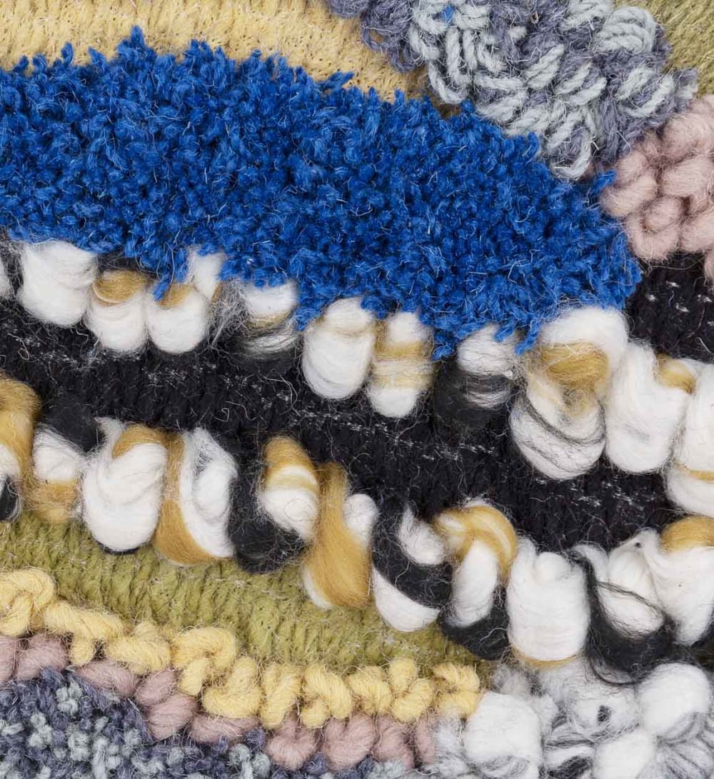 Decorazione da parete in metallo e filo multicolore - MOYCOR