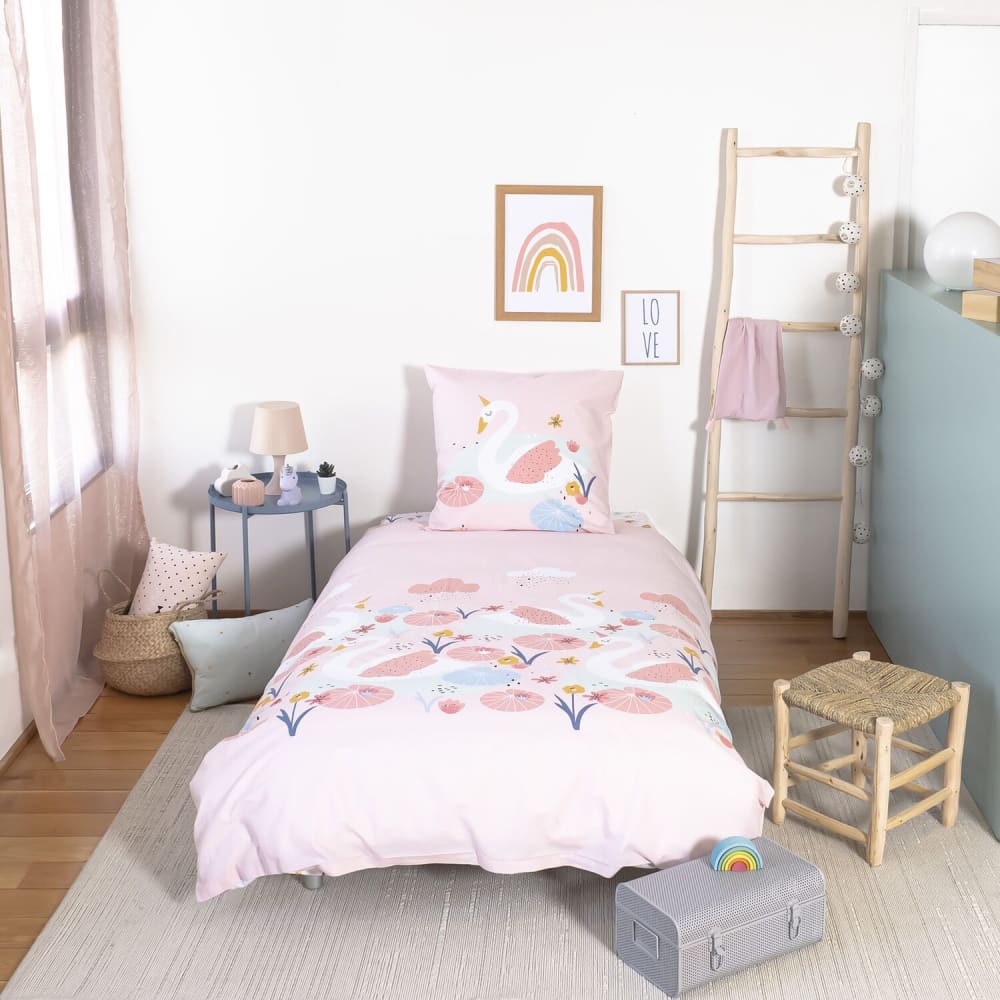 Parure de lit enfant 100% coton imprimée + 1 taie 140x200 cm