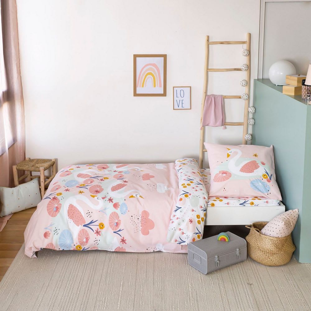 Parure de lit 1 place coton à motifs 140x200 cm - Maisons du Monde