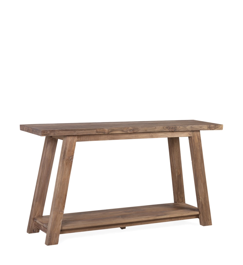 Console en teck recyclé beige L 150