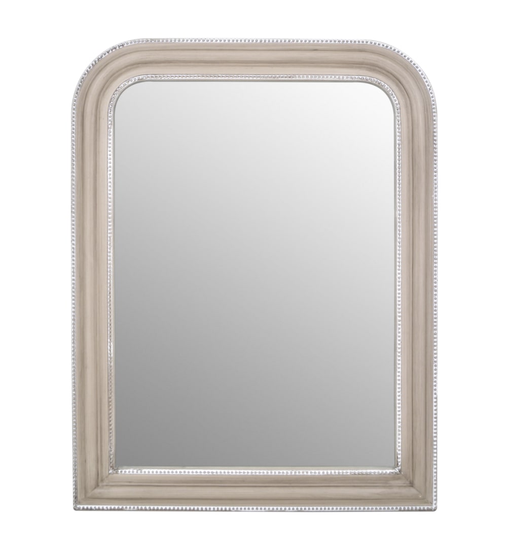 Miroir en bois beige 77 x 100