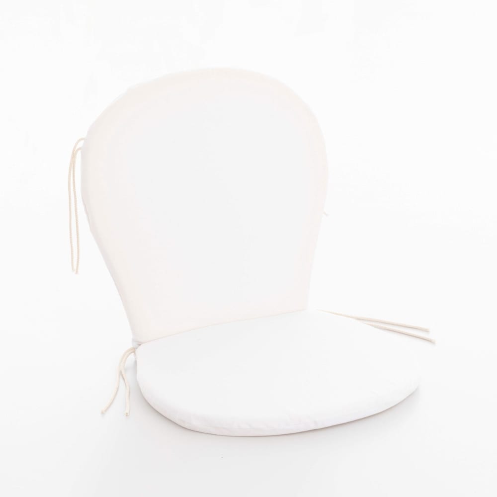 Cojín para silla de exterior blanco 48x90 cm