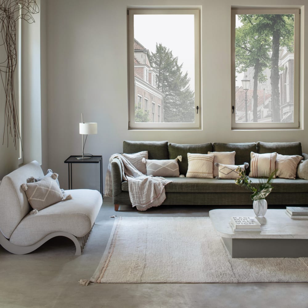 Waschbarer Teppich Bloom Natural - Maisons Du Monde