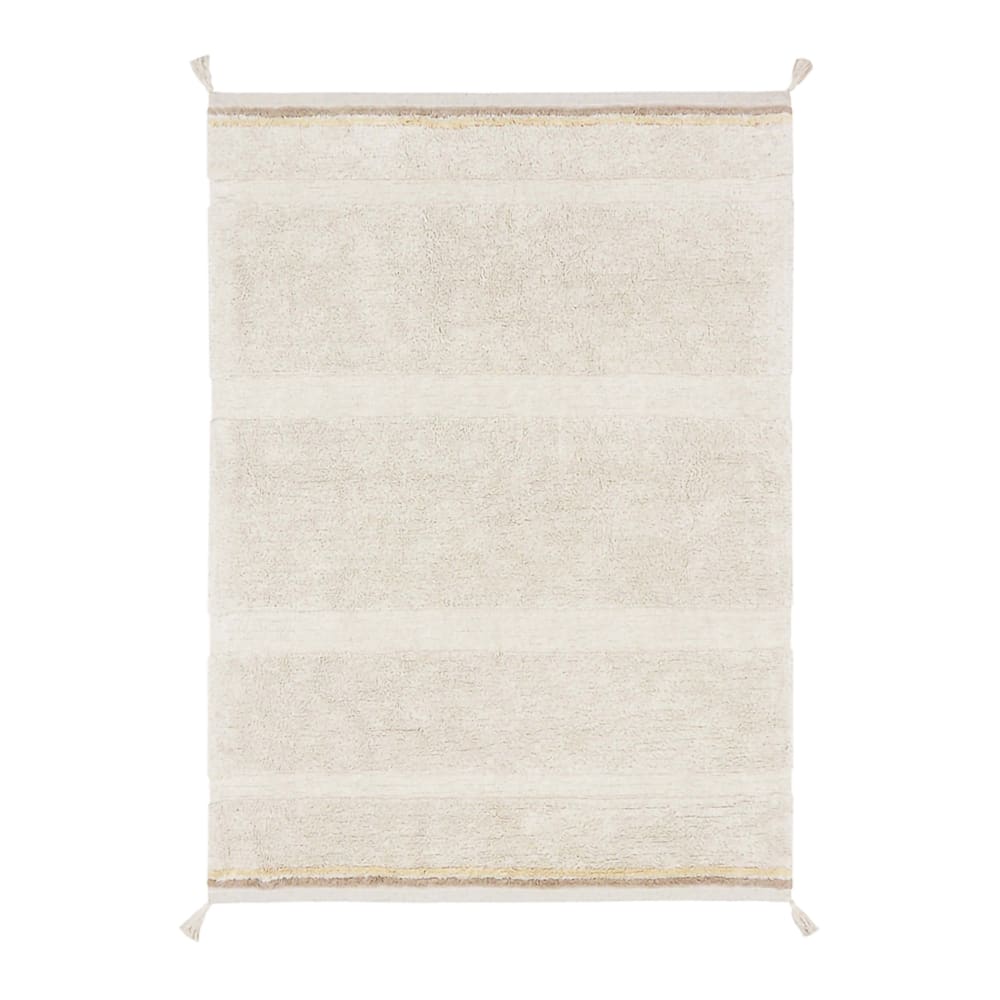 Lorena Canals Waschbarer Teppich Bloom Natural BEIGE BAUMWOLLE Kinder
