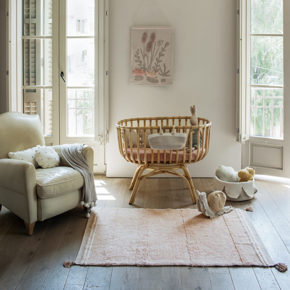 Waschbarer Teppich Bloom rosa 200 x 140 cm - Maisons Du Monde