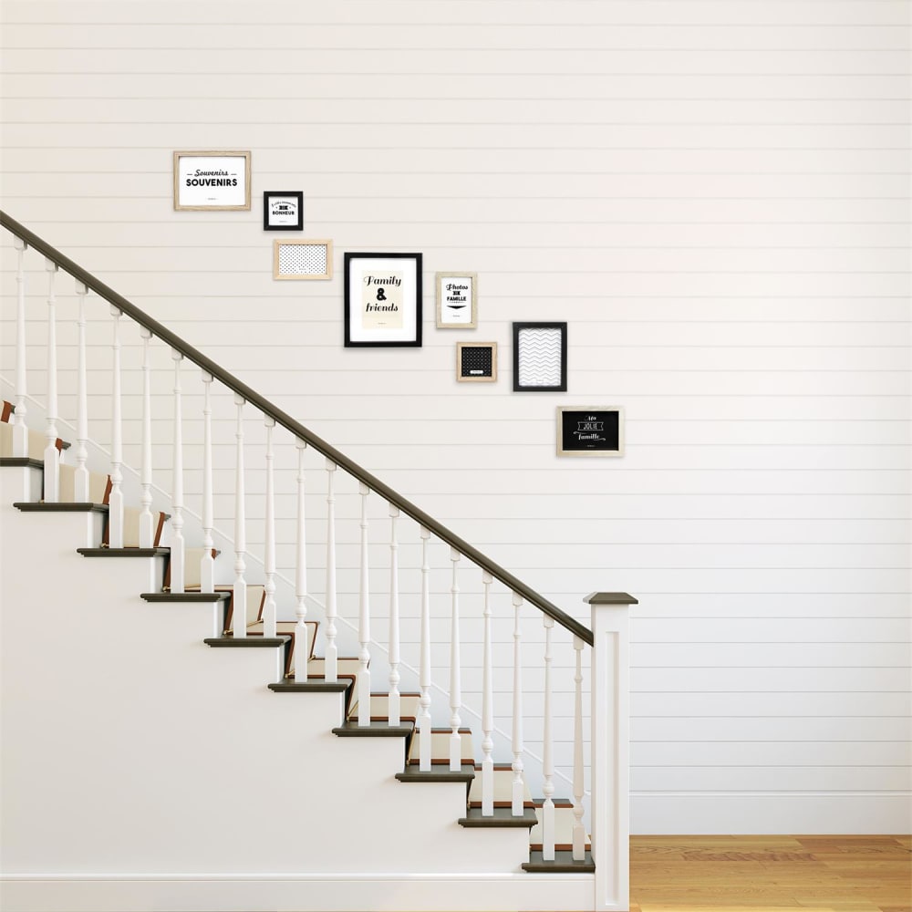 Lot 8 cadres photo design en bois - Maisons du Monde