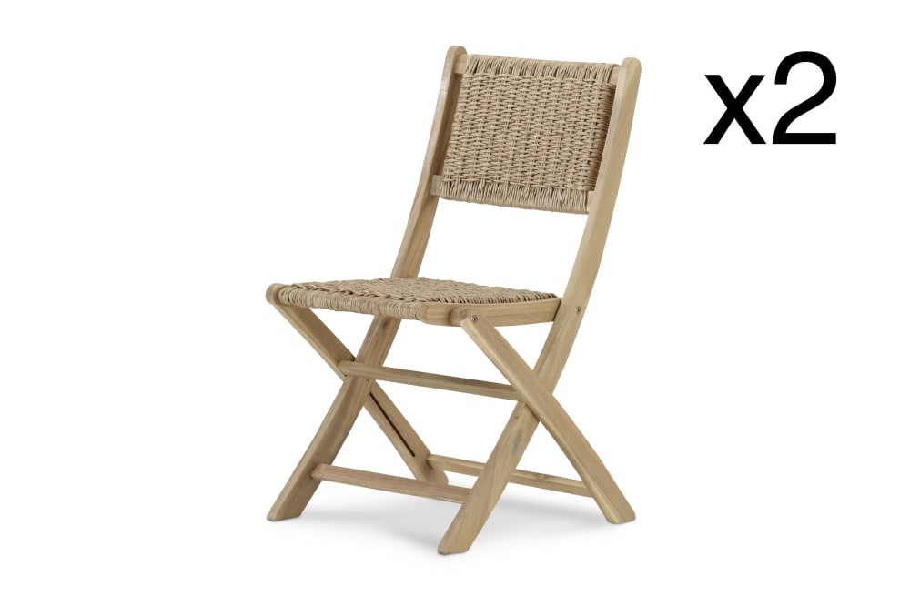 Pack de 2 chaises en