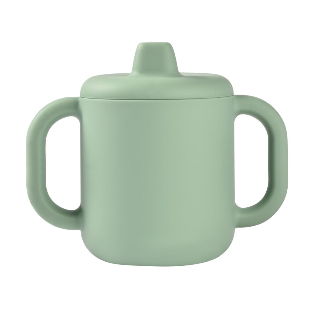 Tasse d'apprentissage en silicone vert