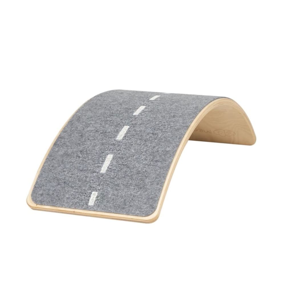 Tabla de equilibrio madera con fieltro gris, autopista 80x30cm - Maisons du Monde