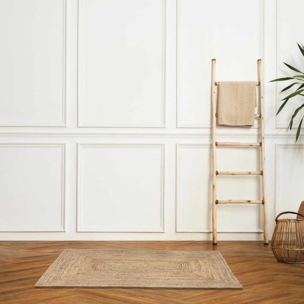 Tapis déco rectangle en jute 70x140cm — vue 3