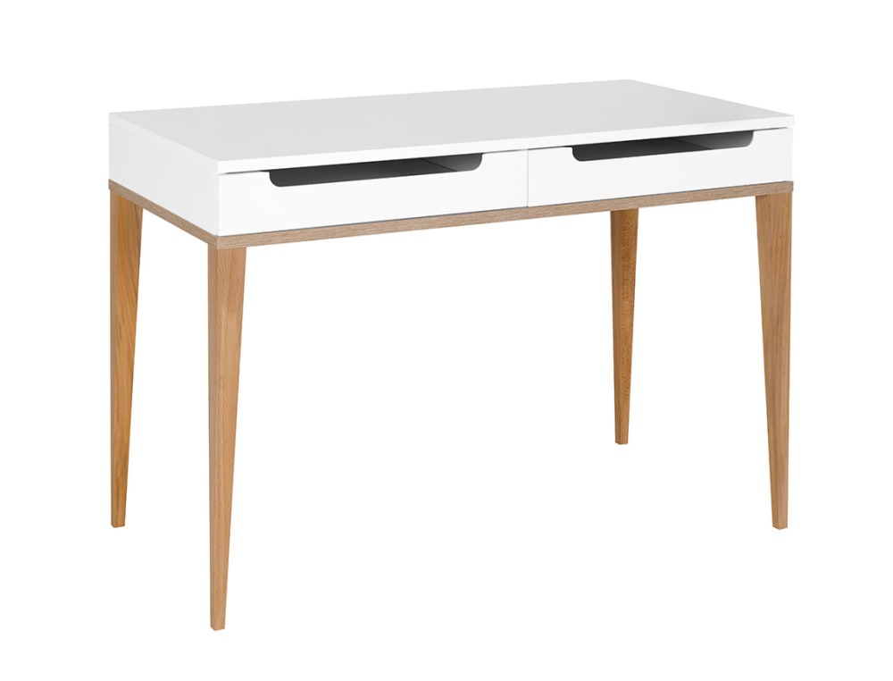 bureau 2 tiroirs Blanc