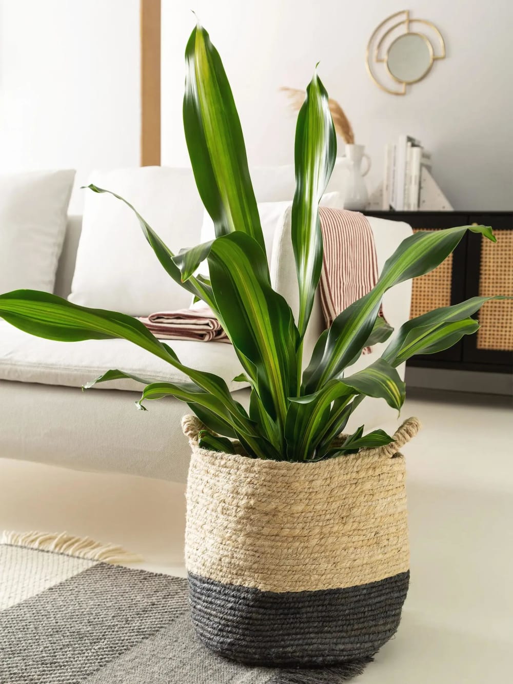 Cesta crema/gris 30x30x30 - Maisons du Monde