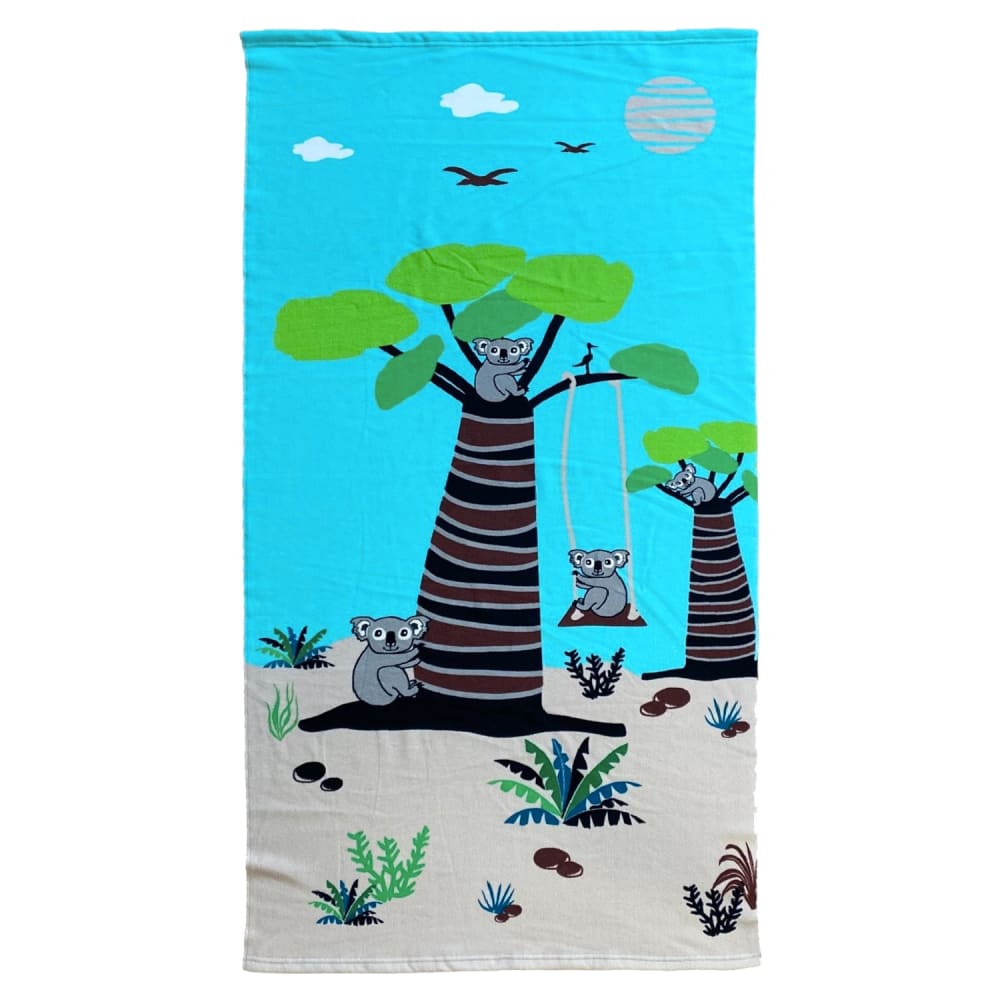Toalla microfibra niño swing 70x140 verde