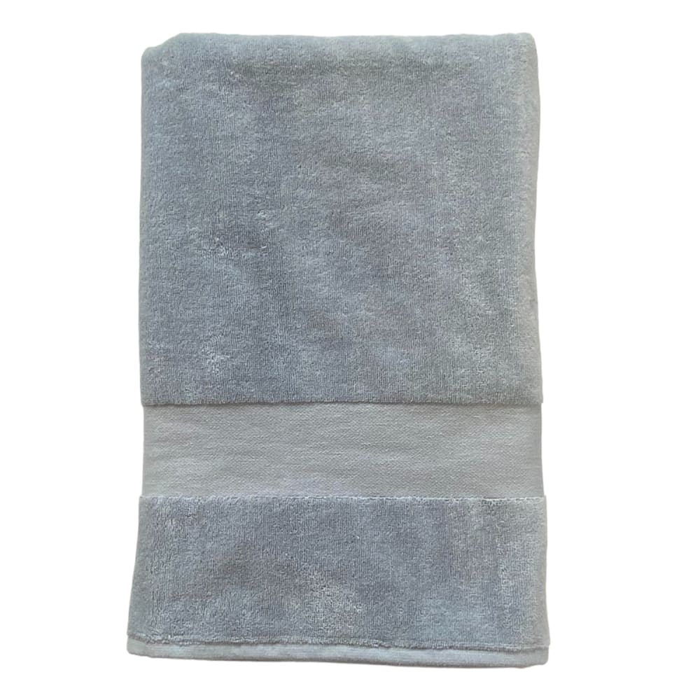 Serviette de bain éponge velours unie ''Classy'' Quarry 90x180
