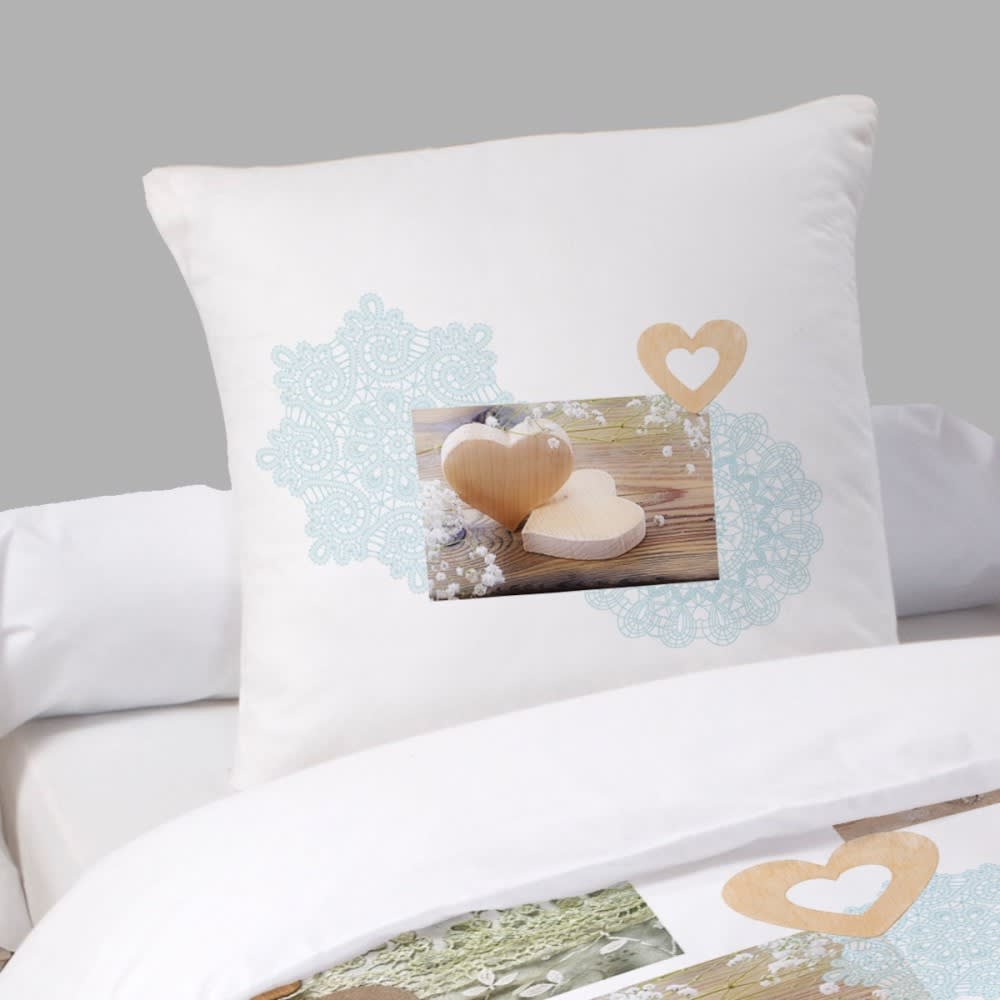 Parure de couette 100% coton flanelle imprimée 140x200 1 taie - Maisons du Monde