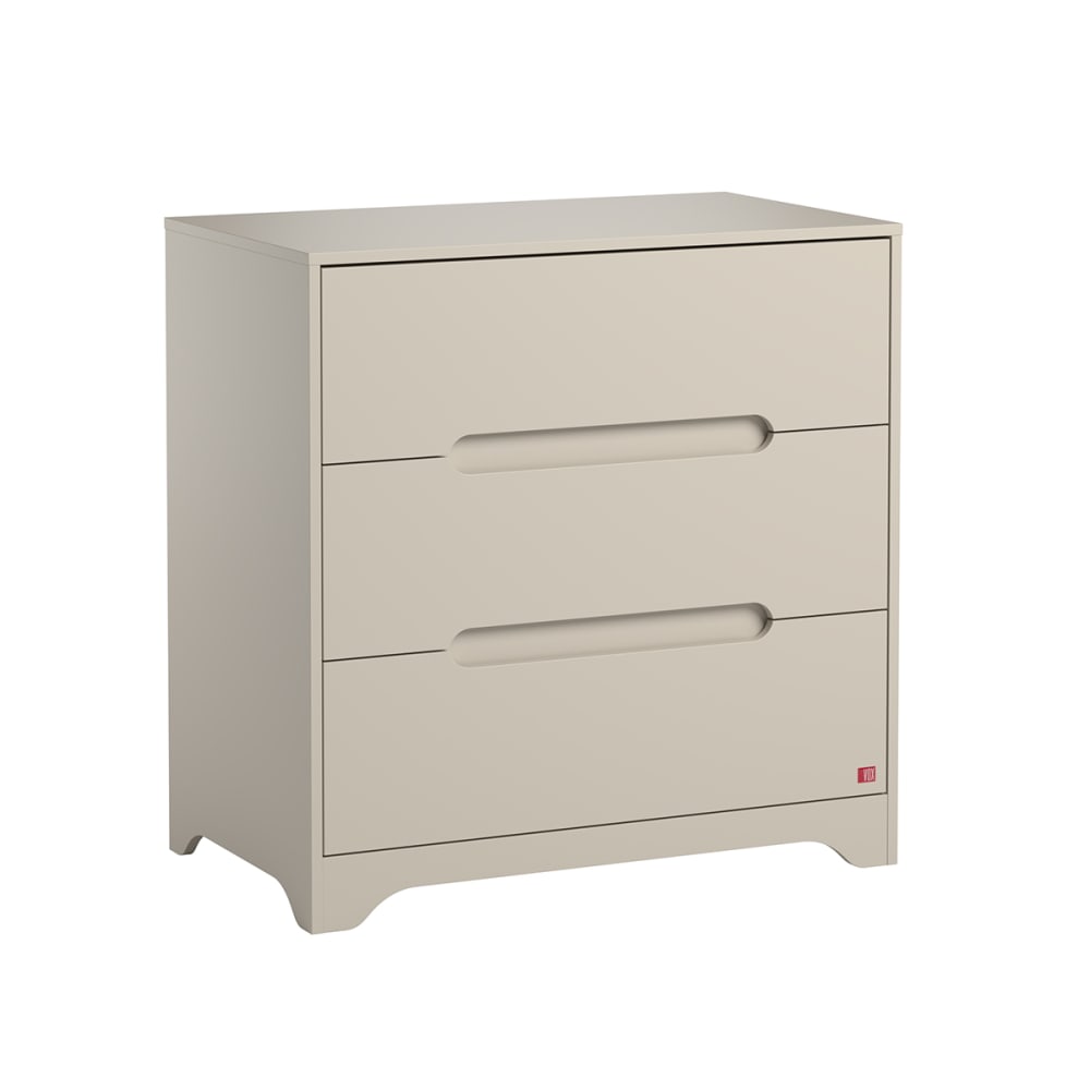 Commode 3 tiroirs beige