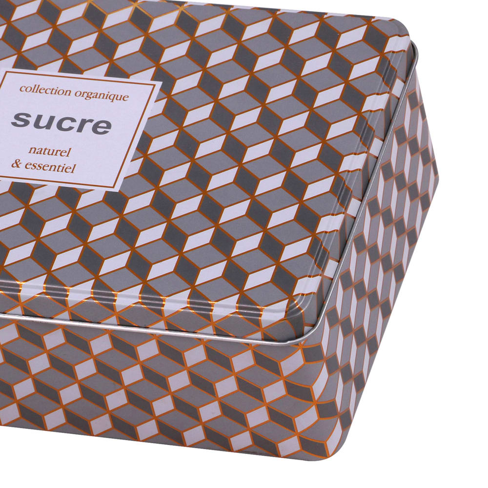 Boîte à sucre morceaux en métal 20x13x7cm — vue 4