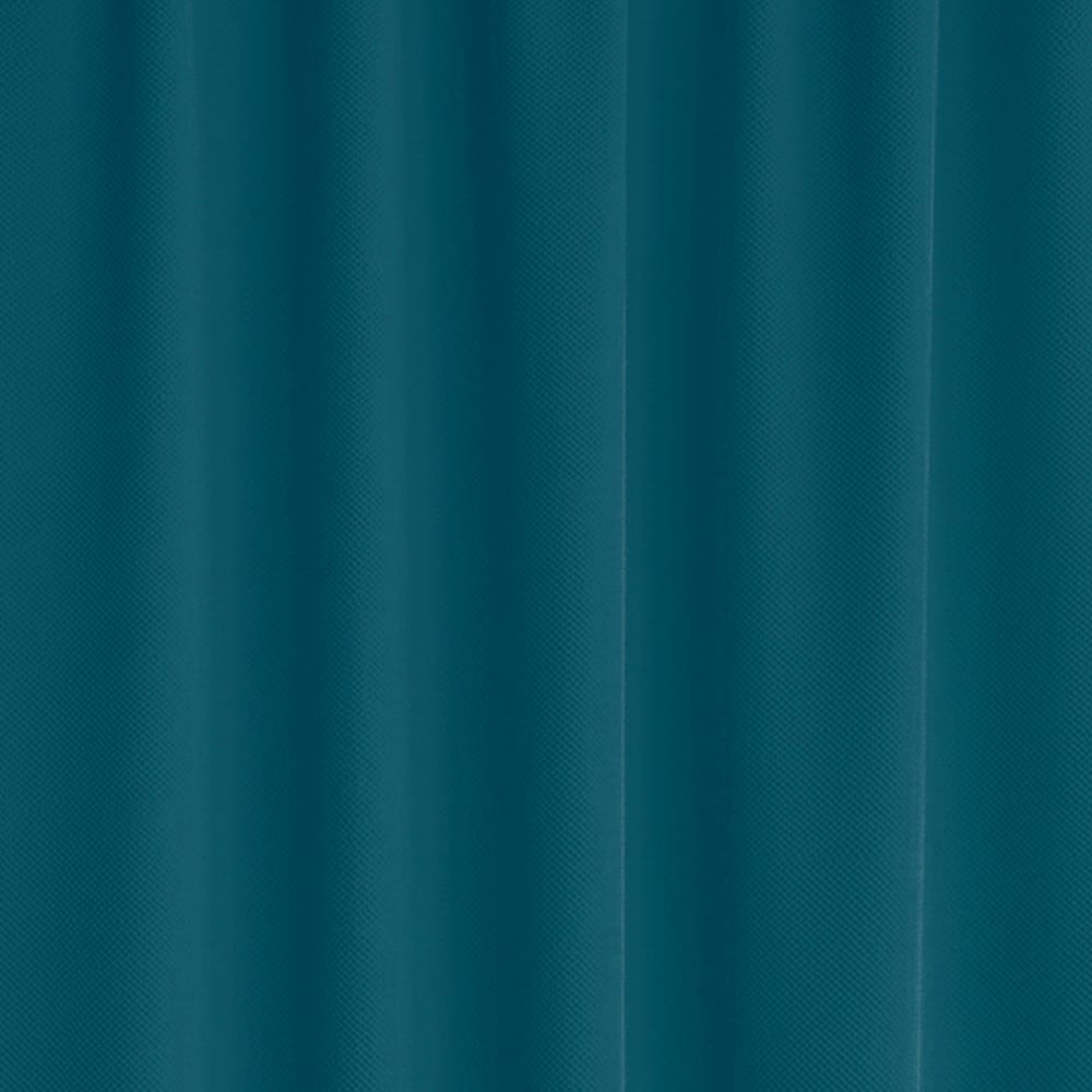 Rideau de douche classique tissu jacquard uni bleu - Maisons du Monde