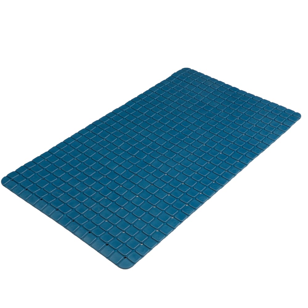 Wadiga Tapis fond de baignoire antidérapant pvc bleu mosaic - Pvc - Poly Chlorure De Vinyle