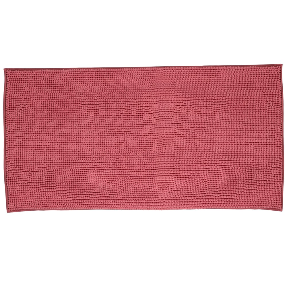 Tapis de bain chenille rose 50x80cm