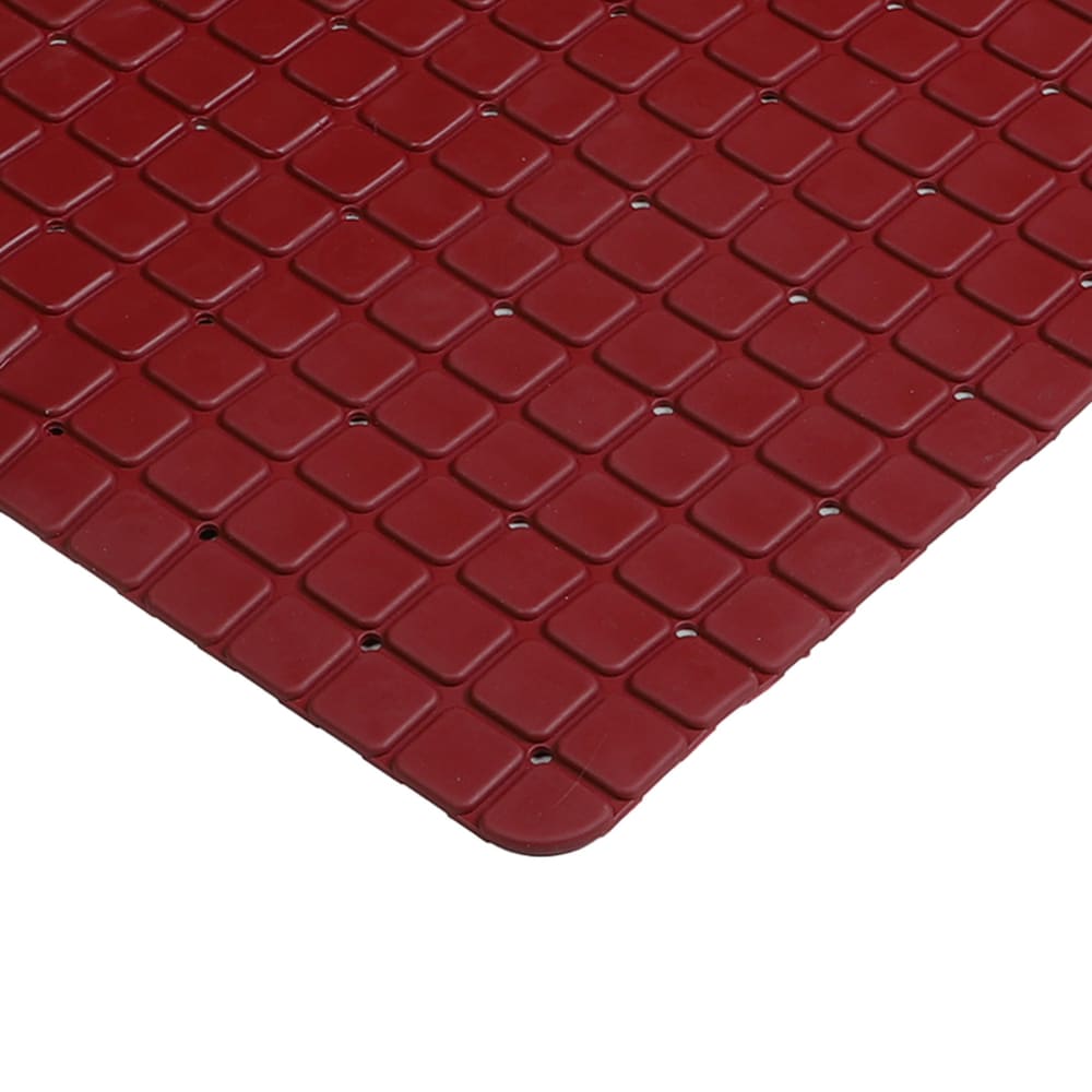 Tapis fond de baignoire antidérapant pvc rouge bordeaux mosaic — vue 3